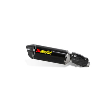 KAWASAKI ZX-6R - (2013-2018) Akrapovic Carbon Silencer Slip-On Kit - Road Legal Removable Baffle