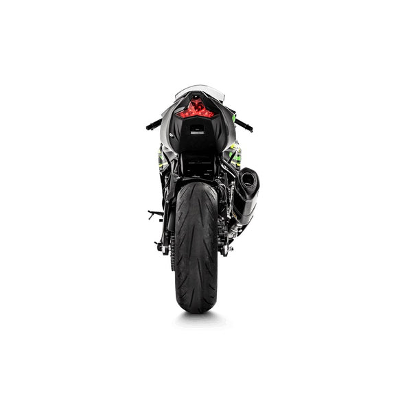 KAWASAKI ZX-6R - (2024-2026) Akrapovic Carbon Silencer Slip-On Kit - Race Removable Baffle