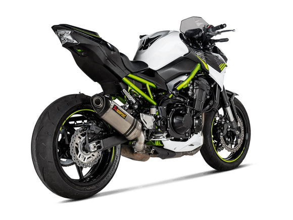 KAWASAKI Z900 - (2020-2024) Akrapovic Titanium Silencer Slip-On Kit - Hexagonal - Road Legal - A2 Models Only