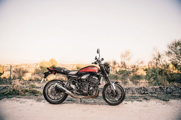 KAWASAKI Z900 RS / Cafe - (2018-2024) Akrapovic Titanium Silencer Slip-On Kit - Black  - Road Legal