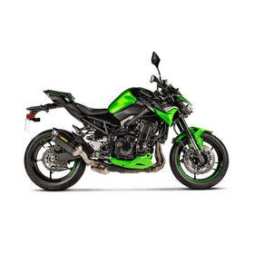 KAWASAKI Z900 - (2020-2024) Akrapovic Carbon Silencer Slip-On Kit - Hexagonal - Road Legal