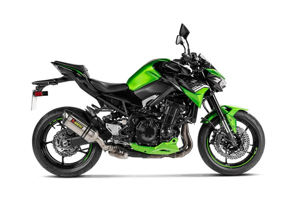 KAWASAKI Z900 - (2020-2024) Akrapovic Titanium Silencer Slip-On Kit - Hexagonal - Road Legal