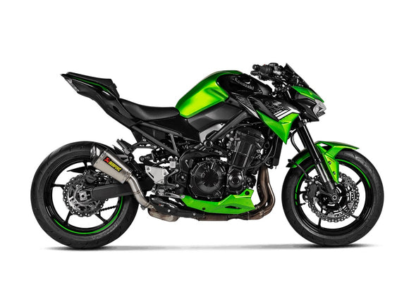 KAWASAKI Z900 - (2020-2024) Akrapovic Titanium Silencer Slip-On Kit - ASZ Style - Race Optional Baffle Available