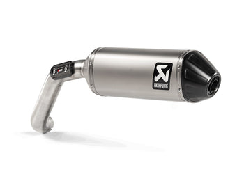 MOTO GUZZI V85 TT / Strada / Travel (850cc) - (2019-2024) Akrapovic Titanium Silencer Slip-On Kit - Road legal