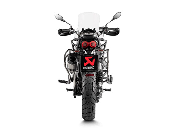 MOTO GUZZI V85 TT / Strada / Travel (850cc) - (2019-2024) Akrapovic Titanium Silencer Slip-On Kit - Road legal
