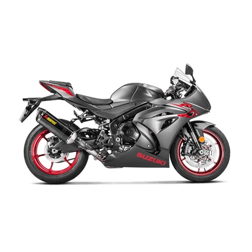 SUZUKI GSX-R1000 - (2017-2022) Akrapovic Carbon Silencer Slip-On Kit - (Carbon Outlet Cap) Hexagonal - Road Legal