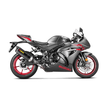 SUZUKI GSX-R1000 - (2017-2022) Akrapovic Carbon Silencer Slip-On Kit - (Carbon Outlet Cap) Hexagonal - Road Legal