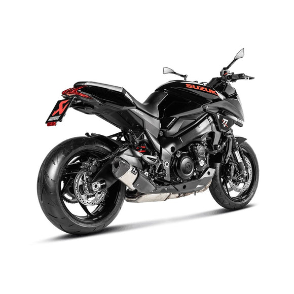 SUZUKI Katana (1000cc) - (2019-2020) Akrapovic Titanium Silencer Slip-On Kit - With Carbon Heatshield - Road Legal