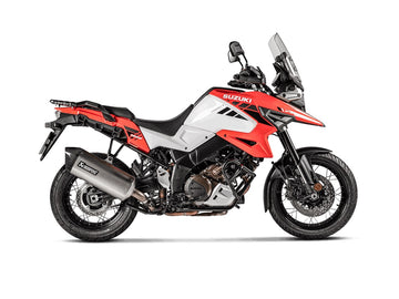 SUZUKI V-Strom 1050 (All Models) - (2020-2025) Akrapovic Titanium Silencer Slip-On Kit - Road Legal