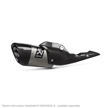 SUZUKI Katana (1000cc) - (2021-2025) Akrapovic Titanium Silencer Slip-On Kit - With Carbon Heatshield - Road Legal