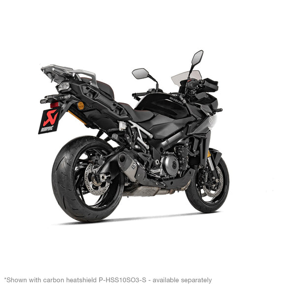 SUZUKI Katana (1000cc) - (2021-2025) Akrapovic Titanium Silencer Slip-On Kit - With Carbon Heatshield - Road Legal
