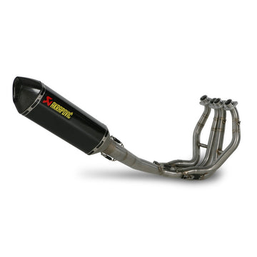 SUZUKI GSX1300R Hayabusa - (2008-2018) Akrapovic Carbon Silencer Complete Stainless 4-2-1 Conical System - Hexagonal - Race Removable Baffle