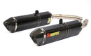 SUZUKI GSX1300R Hayabusa - (2008-2018) Akrapovic Carbon Silencer Slip-On Kit - Road Legal Removable Baffle