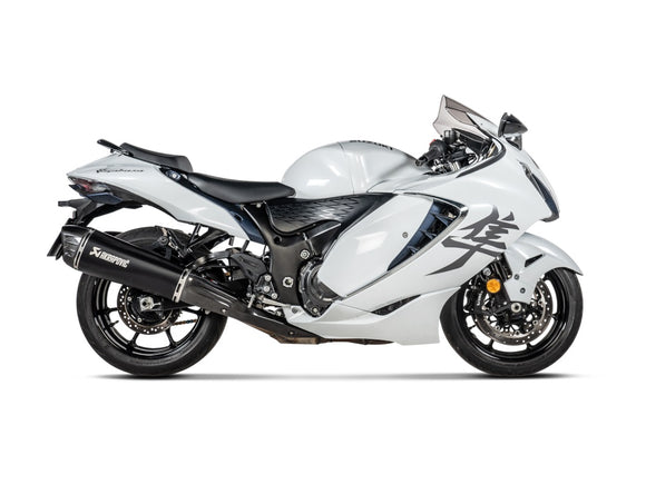 SUZUKI GSX1300R Hayabusa - (2021-2026) Akrapovic Titanium Silencer Slip-on Kit - Twin Black - Road Legal
