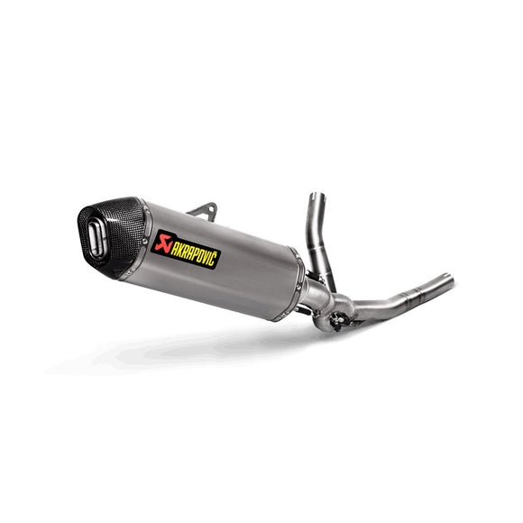 SUZUKI V-Strom 650 / XT - (2017-2022) Akrapovic Racing Line Titanium Silencer 3/4 De-cat System - Race Removable Baffle