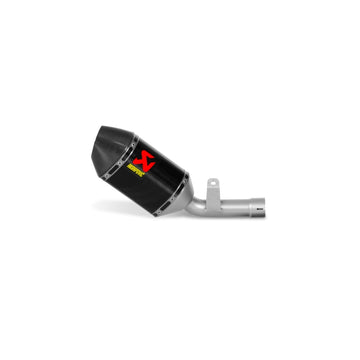 SUZUKI GSX-R750 - (2006-2007) Akrapovic Carbon Silencer Slip-On Kit - Low Exit Hexagonal  - Race Removable Baffle