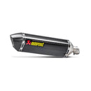 SUZUKI SV650 - (2016-2025) Akrapovic Carbon Silencer Slip-On Kit  - Hexagonal - Road Legal