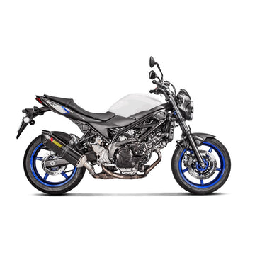 SUZUKI SV650 - (2016-2025) Akrapovic Carbon Silencer Slip-On Kit  - Hexagonal - Road Legal