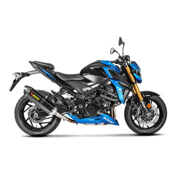 SUZUKI GSX-S750 - (2017-2022) Akrapovic Carbon Silencer Slip-On Kit - Hexagonal - Road Legal