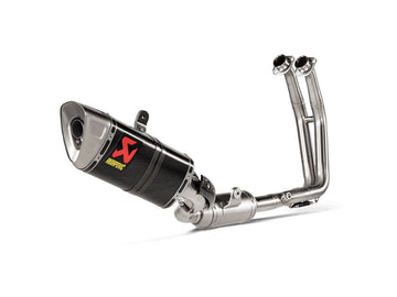 SUZUKI GSX-8R - (2024-2024) Akrapovic Carbon Silencer 2-1 Full System - Race Removable Baffle