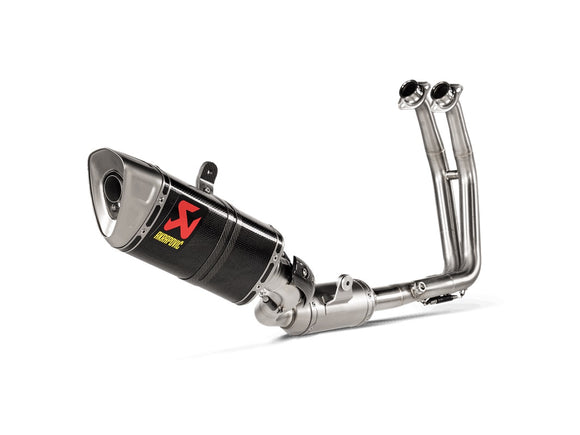 SUZUKI GSX-8R - (2024-2024) Akrapovic Carbon Silencer 2-1 Full System - Race Removable Baffle
