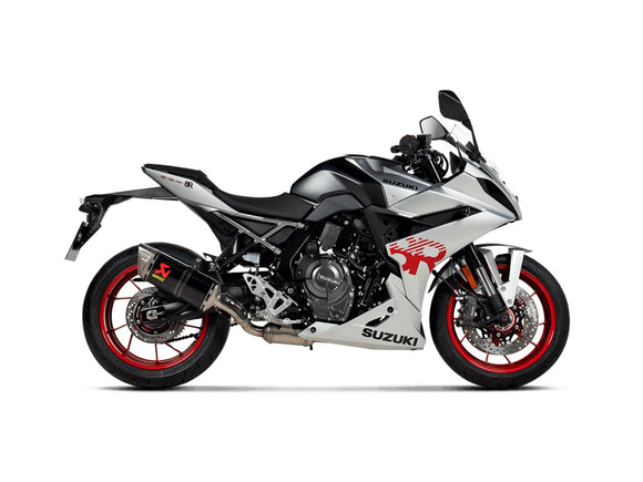 SUZUKI GSX-8T - (2025-2026) Akrapovic Carbon Silencer 2-1 Full System - Race Removable Baffle