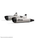 TRIUMPH Bonneville T120 (1200cc) - (2016-2020) Akrapovic Titanium Twin Silencer Slip-On Kit - Road Legal