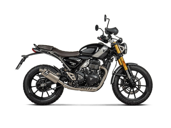 TRIUMPH Scrambler 400 X - (2024-2026) Akrapovic Titanium Silencer Slip-On Kit - Road Legal