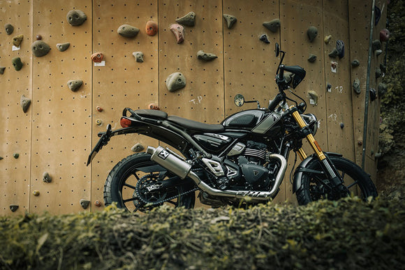 TRIUMPH Speed 400 - (2024-2026) Akrapovic Titanium Silencer Slip-On Kit - Road Legal