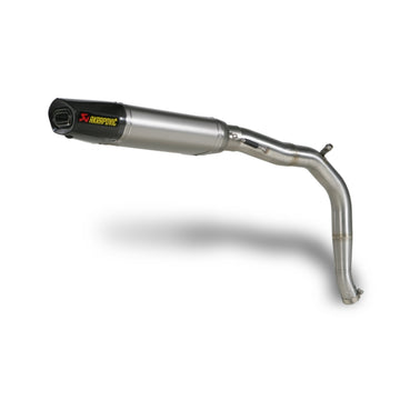 TRIUMPH Daytona 675 R - (2011-2012) Akrapovic Titanium Silencer Slip-On Kit - (Carbon Outlet Cap) - Road Legal Removable Baffle