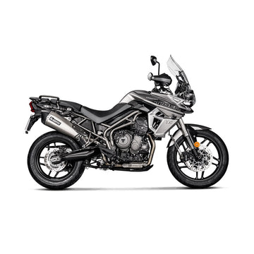 TRIUMPH Tiger 800 XC / XR - (2017-2020) Akrapovic Titanium Silencer Slip-On Kit - Road Legal