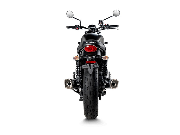 TRIUMPH Street Twin / Street Cup (900cc) - (2019-2020) Akrapovic Titanium Twin Silencer Slip-On Kit - Road Legal