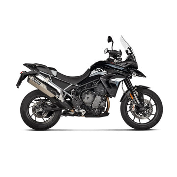 TRIUMPH Tiger 850 Sport - (2021-2024) Akrapovic Titanium Silencer Slip-On Kit - Hexagonal - E-Marked