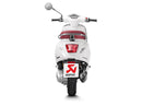 VESPA Primavera 125ie 3v - (2017-2020) Akrapovic SP Titanium Full System - Black Hexagonal Silencer (for models with iGet engines) - (Optional Cat Conv. Required To be Fully Road
