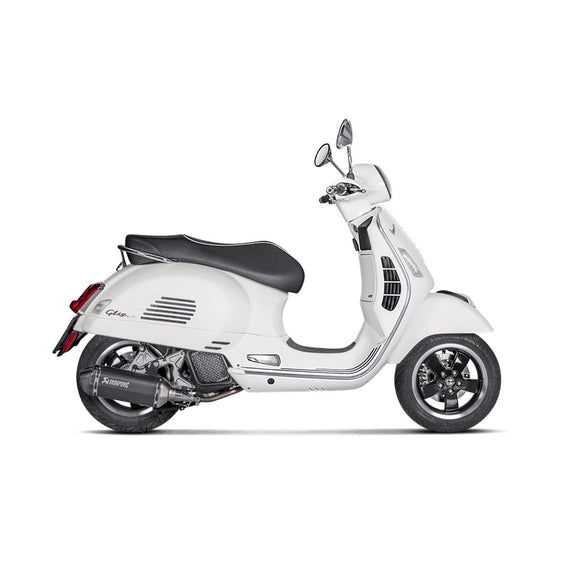 VESPA GTS125ie Super - (2017-2020) Akrapovic SP Titanium Slip-On Kit - Not Compatible With Rear Side Protector kit - Road Legal
