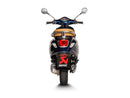 VESPA Sprint 125 3v - (2021-2022) Akrapovic SlipOn Kit, Black Hexagonal Silencer - Road Legal