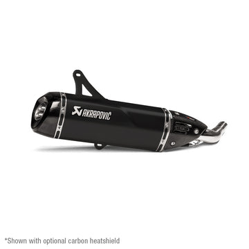 VESPA GTS300 - (2008-2020) Akrapovic SP Titanium Slip-On Kit - Satin Black Finish - Not Compatible With Rear Side Protector kit - Road Legal