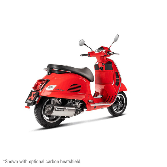 VESPA GTS125ie Super - (2009-2020) Akrapovic SP Titanium Slip-On Kit - Not Compatible With Rear Side Protector kit - Road Legal