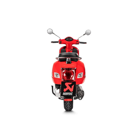 VESPA GTV250 - (2006-2020) Akrapovic SP Titanium Slip-On Kit - Not Compatible With Rear Side Protector kit - Road Legal Removable Baffle
