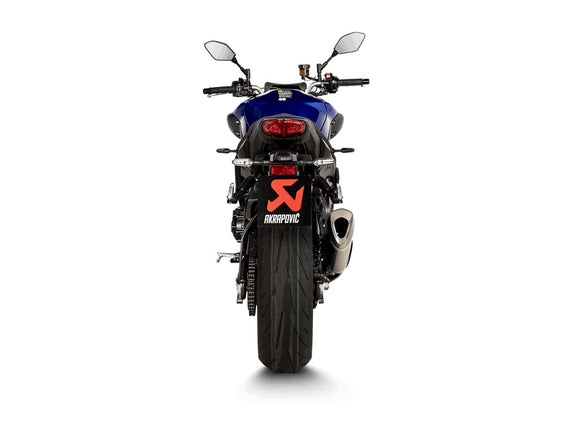 YAMAHA MT-10 (1000cc) - (2022-2024) Akrapovic Titanium Silencer Slip-On Kit - Titanium Outlet Cap With Carbon Heat Shield - Road Legal