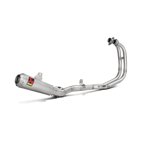 YAMAHA YZF-R3 - (2015-2018) Akrapovic Titanium Silencer Complete Stainless Race System - Moto GP Style - Race Removable Baffle