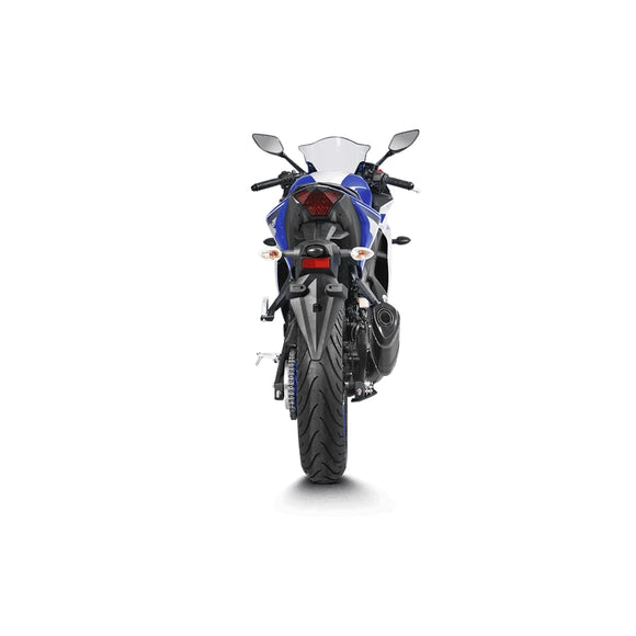 YAMAHA YZF-R3 - (2015-2016) Akrapovic Carbon Silencer Slip-On Kit - Hexagonal - Road Legal Removable Baffle