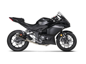 YAMAHA YZF-R3 - (2015-2018) Akrapovic Carbon Silencer Complete Stainless Race System - Hexagonal - Race Removable Baffle
