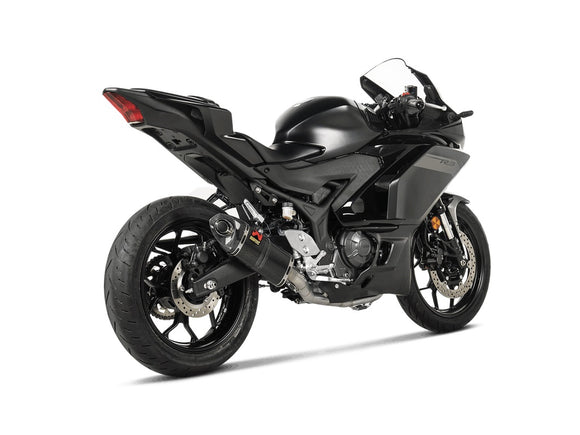 YAMAHA YZF-R3 - (2025-2026) Akrapovic Carbon Silencer Complete Stainless Race System - Hexagonal - Race Removable Baffle
