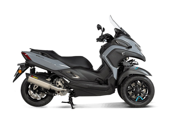 YAMAHA Tricity 300 - (2021-2024) Akrapovic Titanium Slip-On Kit  - Road Legal