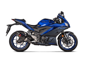 YAMAHA YZF-R3 - (2022-2026) Akrapovic Carbon Silencer Slip-On Kit - Road Legal