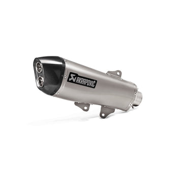 YAMAHA X Max 400 - (2018-2020) Akrapovic SP Titanium Slip-On Kit - Carbon Outlet - Road Legal Removable Baffle