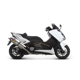 YAMAHA T Max - (2008-2007) Akrapovic Titanium Silencer Complete 2-2-1 Conical System - Race Removable Baffle