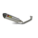 YAMAHA T Max - (2008-2016) Akrapovic Titanium Silencer Complete 2-2-1 Conical System - Race Removable Baffle