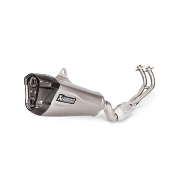 YAMAHA T Max - (2017-2019) Akrapovic Titanium Silencer Complete 2-2-1 Conical System - Road Legal